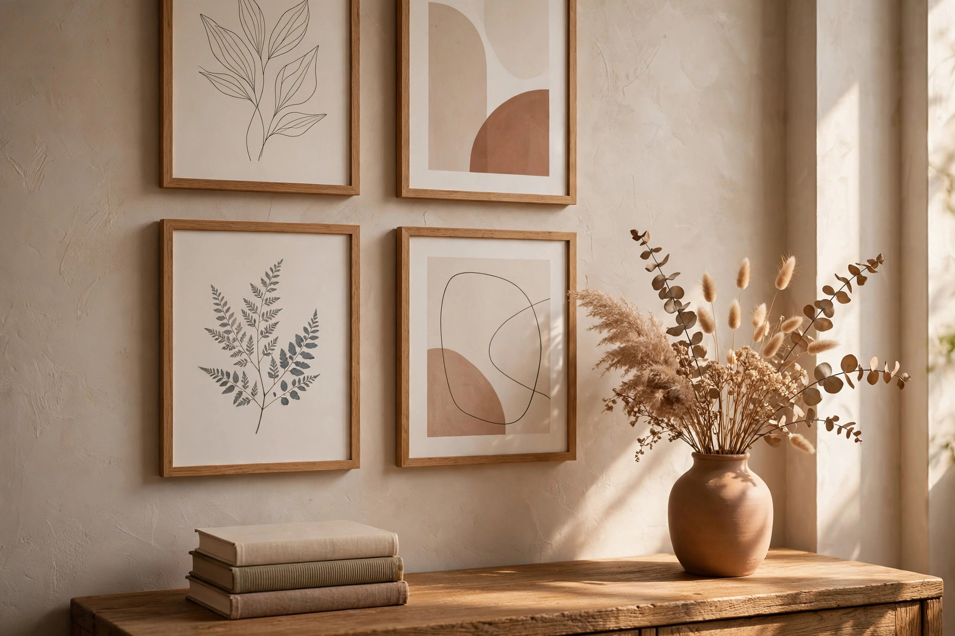 Simple home decor ideas for a beautiful home - cozy living room styling with textiles and plants