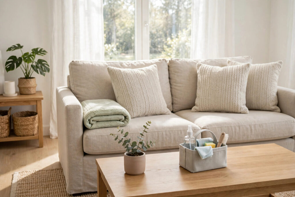 Daily Cleaning Routine That Keeps Your Home Always Tidy - a bright, tidy living room ready for the day