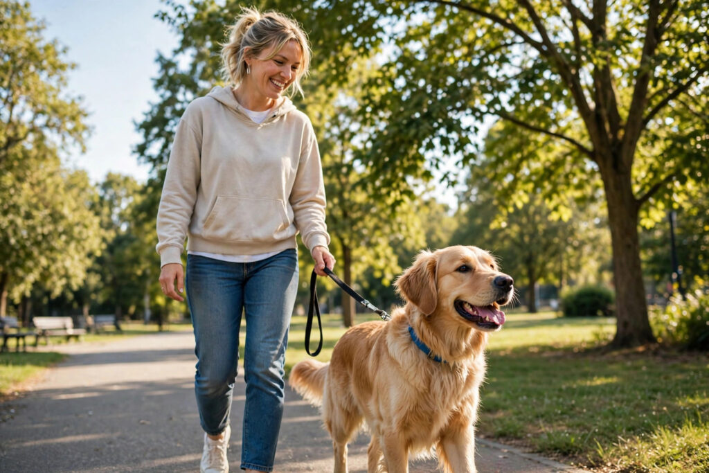 Dog Care Basics A Complete Guide for New Dog Owners - happy dog being cared for by new owner